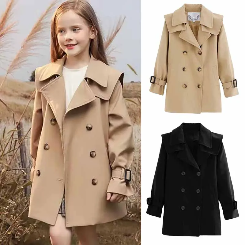 Autumn Girls Windbreaker Coat Spring Windproof Jacket Kids Mid-Length Trench Children Clothes Teenagers Overcoat 4-14 Years
Autumn Girls Windbreaker Coat Spring Windproof Jacket Kids Mid-Length Trench Children Clothes Teenagers Overcoat 4-14 Years