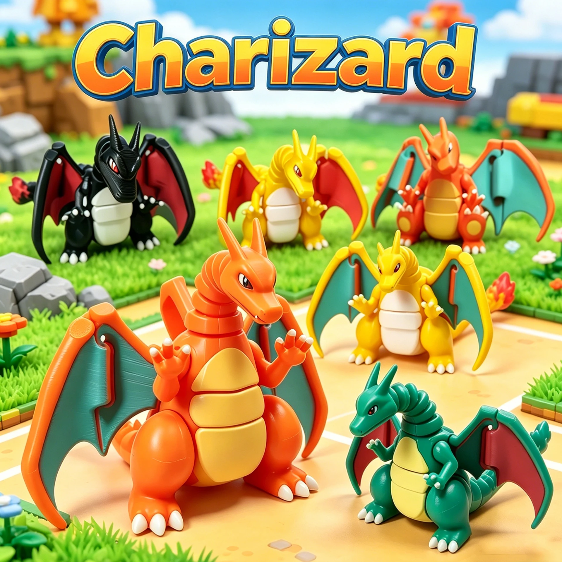 Pokemon 3D Printing Charizard Figure Mode Toys Fire Dragon Multi-joint movable Room Decoration Children's Gifts
Pokemon 3D Printing Charizard Figure Mode Toys Fire Dragon Multi-joint movable Room Decoration Children's Gifts