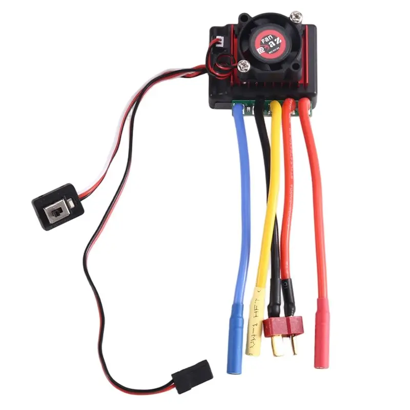 WOWFU-80A Brushless ESC Speed Controller With T Plug 4.0Mm Banana Connector For 2847 540 3650 RC Car Boat Motor 2-3S Black
WOWFU-80A Brushless ESC Speed Controller With T Plug 4.0Mm Banana Connector For 2847 540 3650 RC Car Boat Motor 2-3S Black