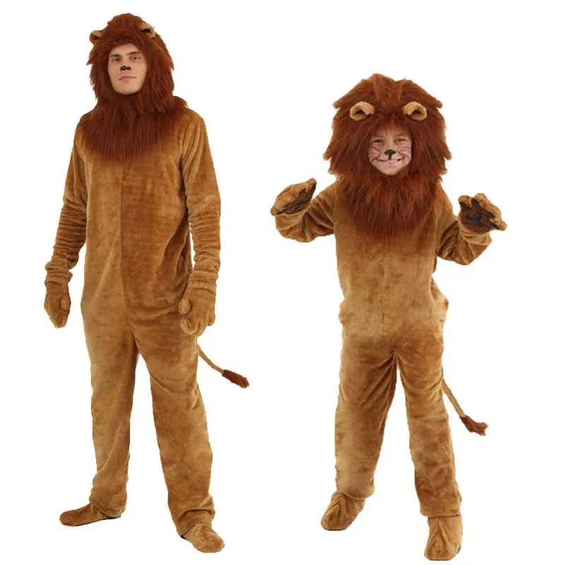 Kids Adlut Long Haired Lions The Lion King Cosplay Costumes Fleece Furry Boy Lion Jumpsuit Halloween Animal Themed Party Clothes
Kids Adlut Long Haired Lions The Lion King Cosplay Costumes Fleece Furry Boy Lion Jumpsuit Halloween Animal Themed Party Clothes
