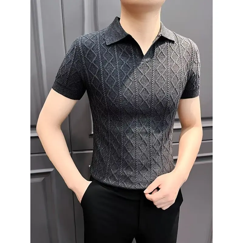 2026 Summer Men's New Style Fashion Casual Ice Silk Short-Sleeved T-Shirt Collared Polo Shirt
2026 Summer Men's New Style Fashion Casual Ice Silk Short-Sleeved T-Shirt Collared Polo Shirt