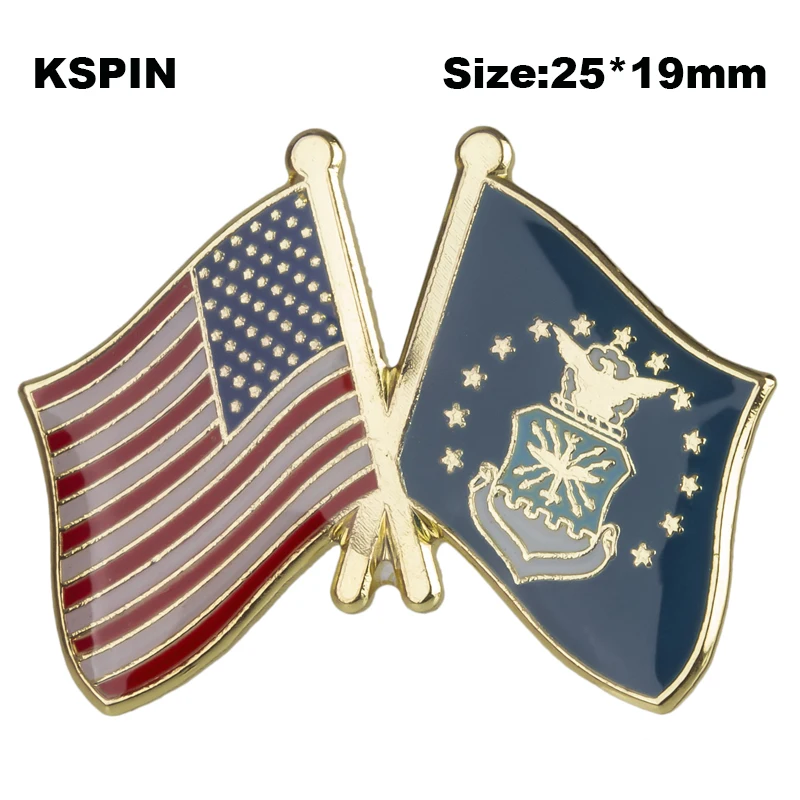 U.S.A & Air Force Friendship Flag Lapel Pins Flag Lapel Pins Country Flag Badge Flag Badge Brooch XY0662
U.S.A & Air Force Friendship Flag Lapel Pins Flag Lapel Pins Country Flag Badge Flag Badge Brooch XY0662