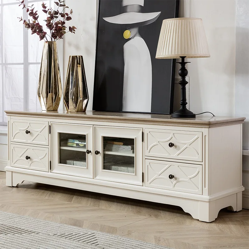 TV cabinet carved cream wind pure solid wood bed and breakfast furniture holiday room living room
TV cabinet carved cream wind pure solid wood bed and breakfast furniture holiday room living room