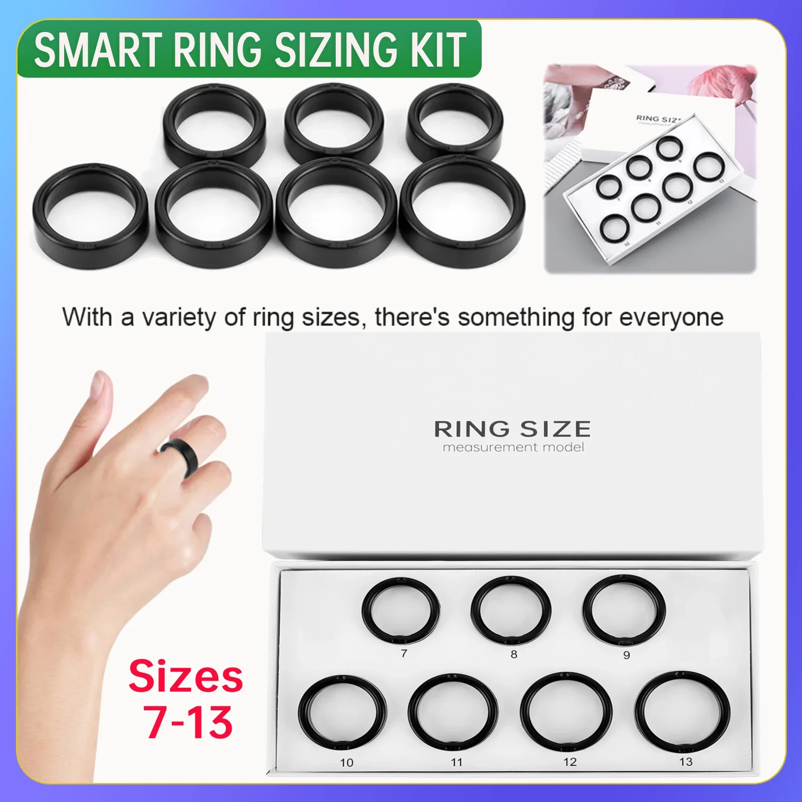 Smart Ring Sizing Kit Sizing Kit Size First Before You Buy 7 Sample Ring Sizes Size Before You Buy The Smart Ring Sizes 7 To 13
Smart Ring Sizing Kit Sizing Kit Size First Before You Buy 7 Sample Ring Sizes Size Before You Buy The Smart Ring Sizes 7 To 13