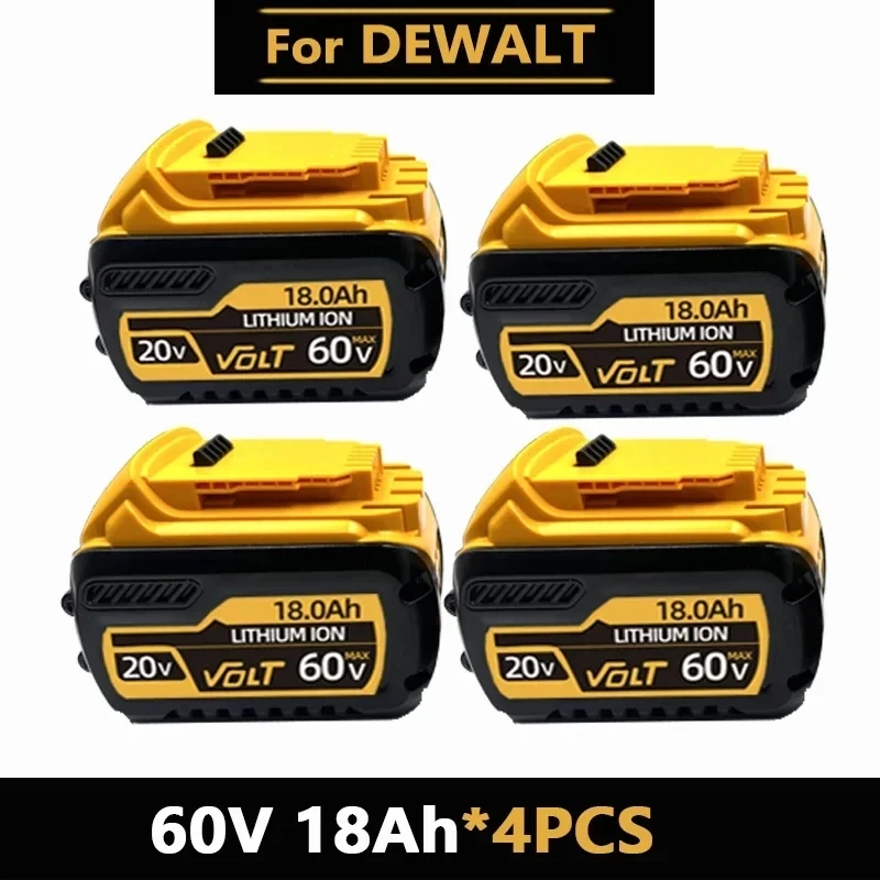 for DEWALT 60V 18Ah Power Tool Battery 120W High Power DCB609 DCB206 20V 18.0Ah Lithium Ion Battery DCB606 60V 12Ah Batteries
for DEWALT 60V 18Ah Power Tool Battery 120W High Power DCB609 DCB206 20V 18.0Ah Lithium Ion Battery DCB606 60V 12Ah Batteries
