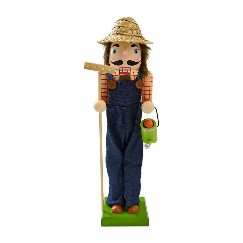 38CM Christmas Wooden Nutcrackers Gardener Figure Home Decorative Ornaments Cute Holiday Sculpture
38CM Christmas Wooden Nutcrackers Gardener Figure Home Decorative Ornaments Cute Holiday Sculpture