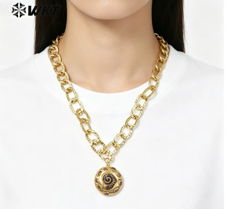 WT-JN373 New Styles Classic Natural Shell 18inch Necklace With 18k Real Gold Plated For Girls Anniversary Jewelry
WT-JN373 New Styles Classic Natural Shell 18inch Necklace With 18k Real Gold Plated For Girls Anniversary Jewelry