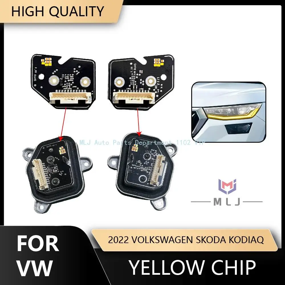 For 2022 Volkswagen Skoda Kodiaq LED daytime running light source board headlight ballast module yellow chip 00224256 00224257
For 2022 Volkswagen Skoda Kodiaq LED daytime running light source board headlight ballast module yellow chip 00224256 00224257