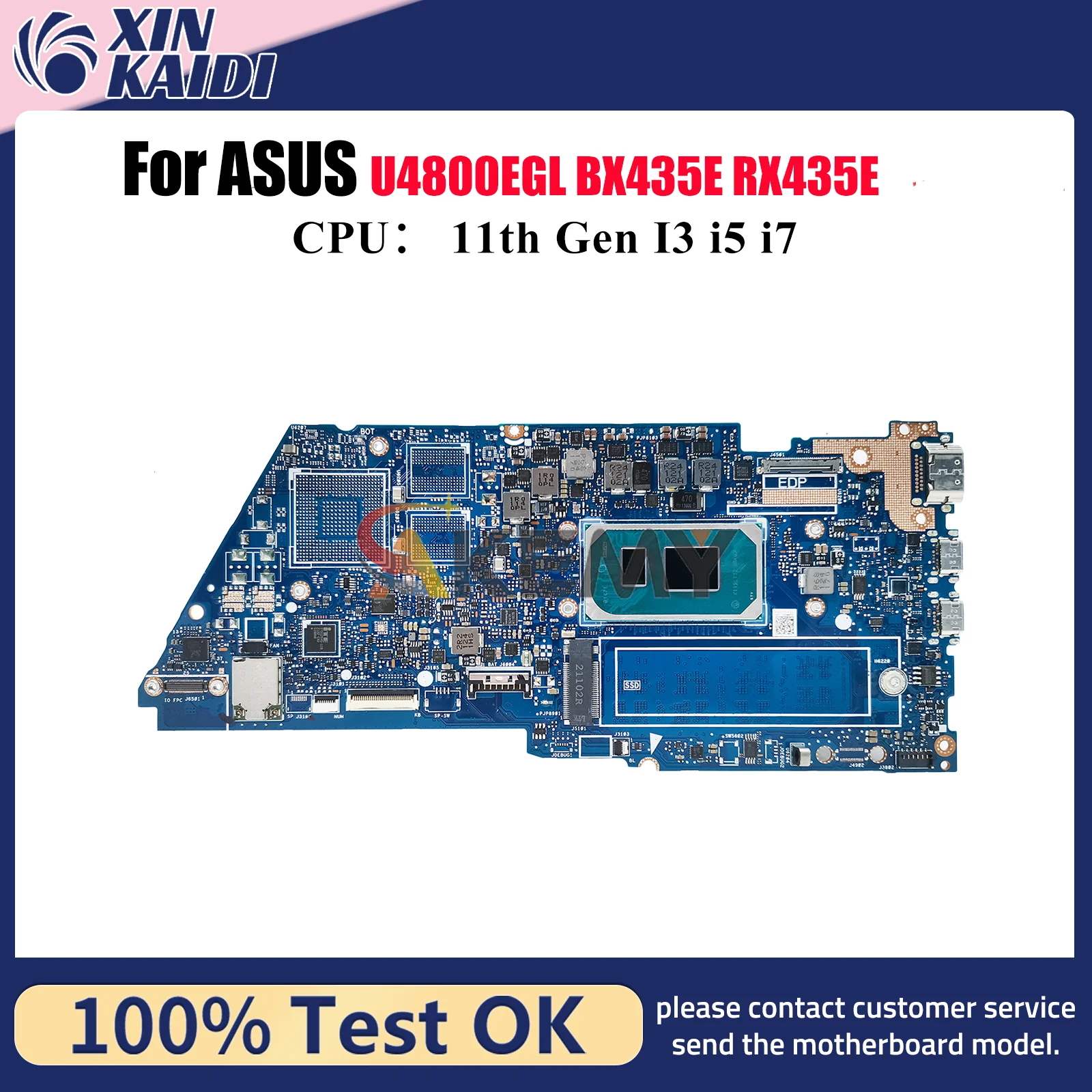 UX435EA Laptop Motherboard For ASUS ZenBook UX435E UX435EA BX435E U4800EGL RX435E UX435EG Mainboard With 11th Gen I3 i5 i7 stk
UX435EA Laptop Motherboard For ASUS ZenBook UX435E UX435EA BX435E U4800EGL RX435E UX435EG Mainboard With 11th Gen I3 i5 i7 stk