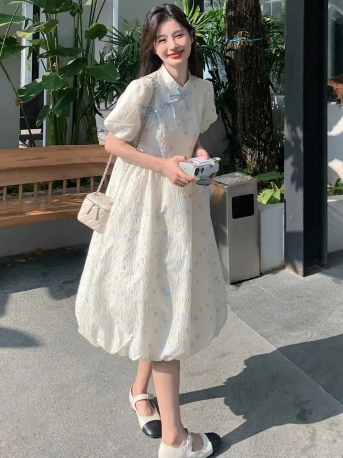plus Size Floral Print Short Sleeve Loose Fit Doll Dress Thinming Summer Thin Style Casual Korean Style Women's Dress
plus Size Floral Print Short Sleeve Loose Fit Doll Dress Thinming Summer Thin Style Casual Korean Style Women's Dress