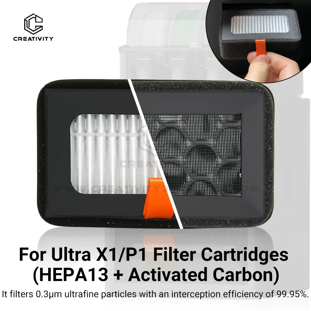 New Arrival For Bamboo Lab X1/P1 Series HEPA 13 & Activated Carbon Combo Air Filter Ultra – Replacement for 3D Printers
New Arrival For Bamboo Lab X1/P1 Series HEPA 13 & Activated Carbon Combo Air Filter Ultra – Replacement for 3D Printers