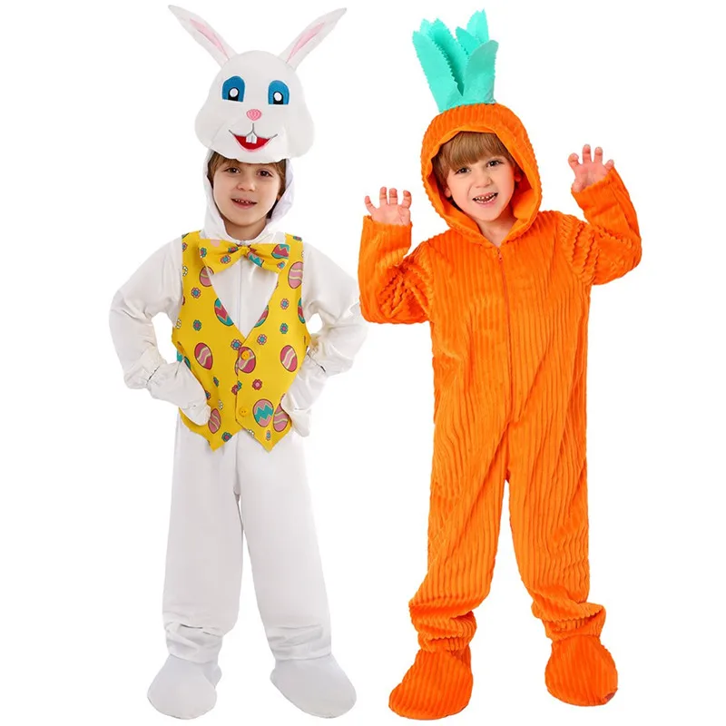 Easter Party Children's White Rabbit Carrot Cosplay Role-playing Halloween Play Performance Costume Polyester Fiber 100%
Easter Party Children's White Rabbit Carrot Cosplay Role-playing Halloween Play Performance Costume Polyester Fiber 100%