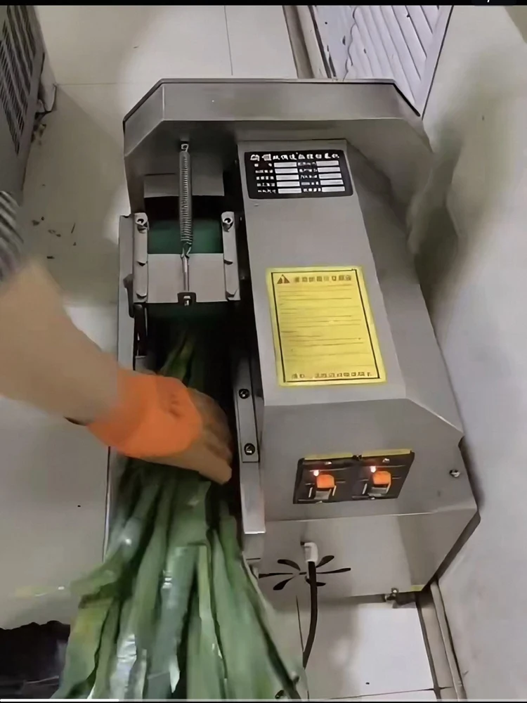 Small industrial electric leek and spinach cutting machine automatic multi-function vegetable slicer dicing machine