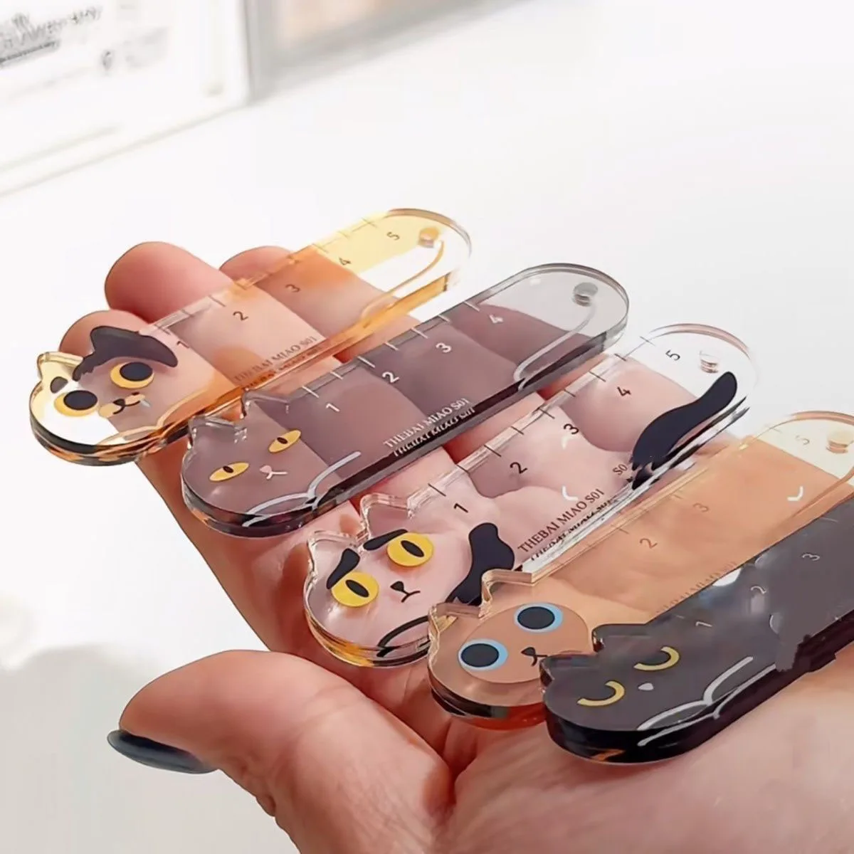 5Pcs Cute Cat Shaped Acrylic Ruler 7.4cm Mini Clear Scale Measuring Ruler Dual Use Bookmark & Stationery Decoration Lightweight
5Pcs Cute Cat Shaped Acrylic Ruler 7.4cm Mini Clear Scale Measuring Ruler Dual Use Bookmark & Stationery Decoration Lightweight
