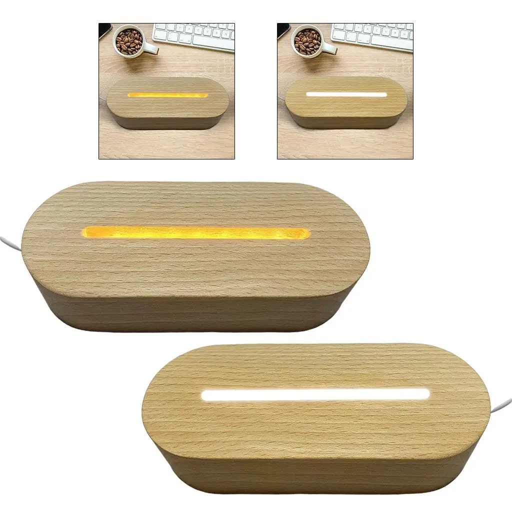 Wooden LED Light Base Acrylic Art Display Holder Lamp for Crystals
Wooden LED Light Base Acrylic Art Display Holder Lamp for Crystals