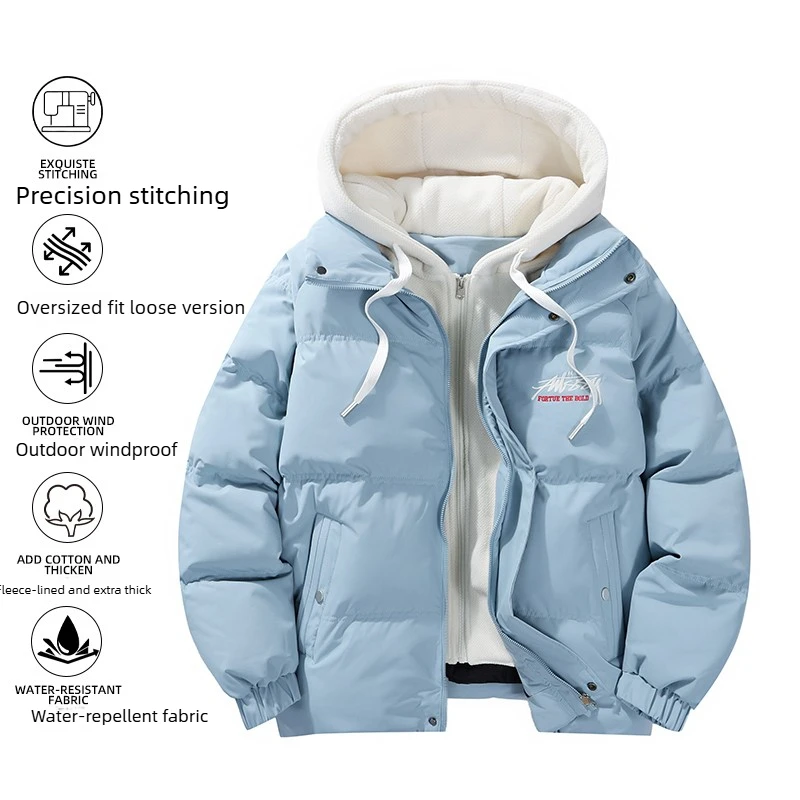 Водостойкое текстурированное стеганое пальто для мужчин, структурированная куртка большого размера с капюшоном и чистым, универсальным силуэтом
Водостойкое текстурированное стеганое пальто для мужчин, структурированная куртка большого размера с капюшоном и чистым, универсальным силуэтом