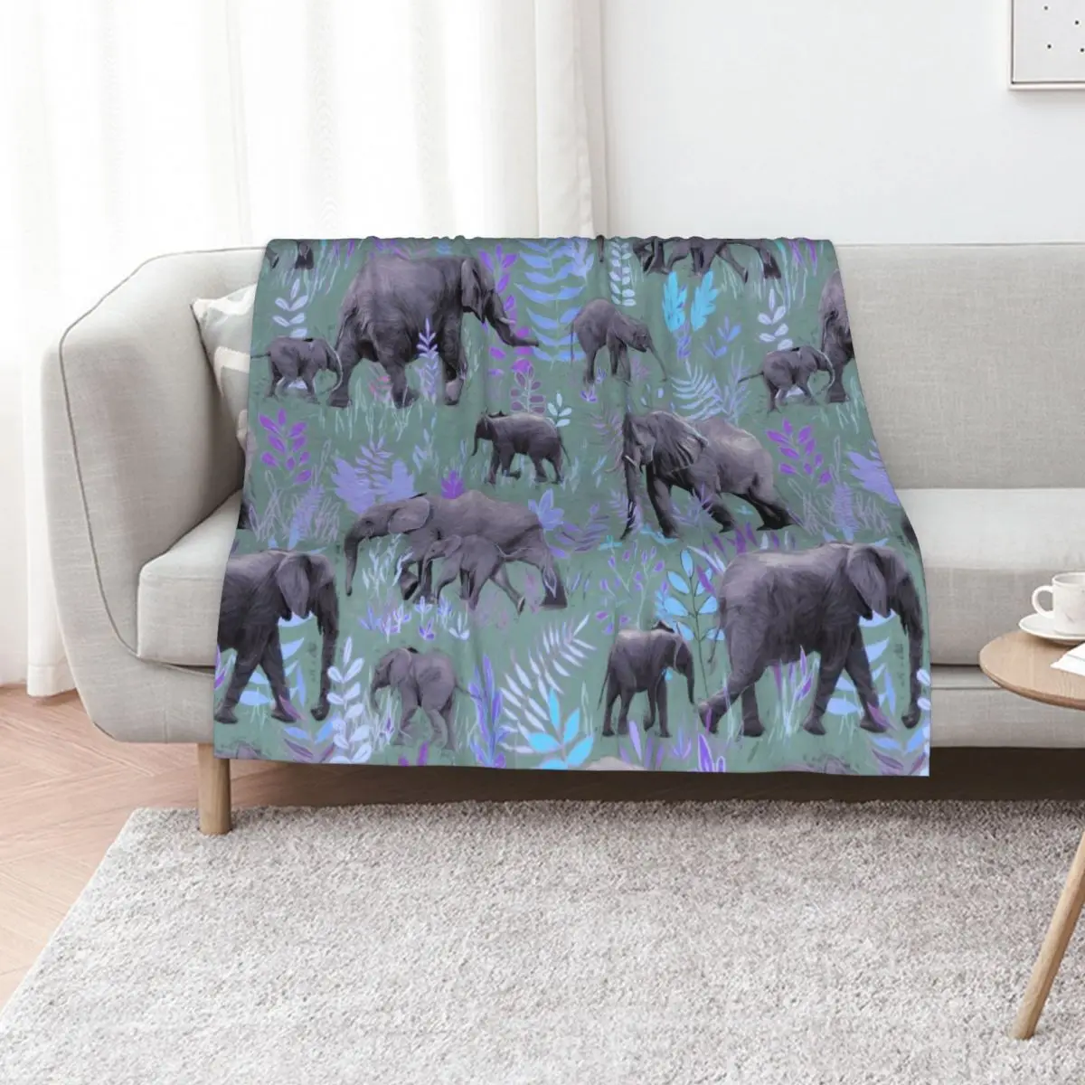 Sweet Elephants in Purple and Grey Throw Blanket Stylish Couch Blanket for Home Living Room
Sweet Elephants in Purple and Grey Throw Blanket Stylish Couch Blanket for Home Living Room