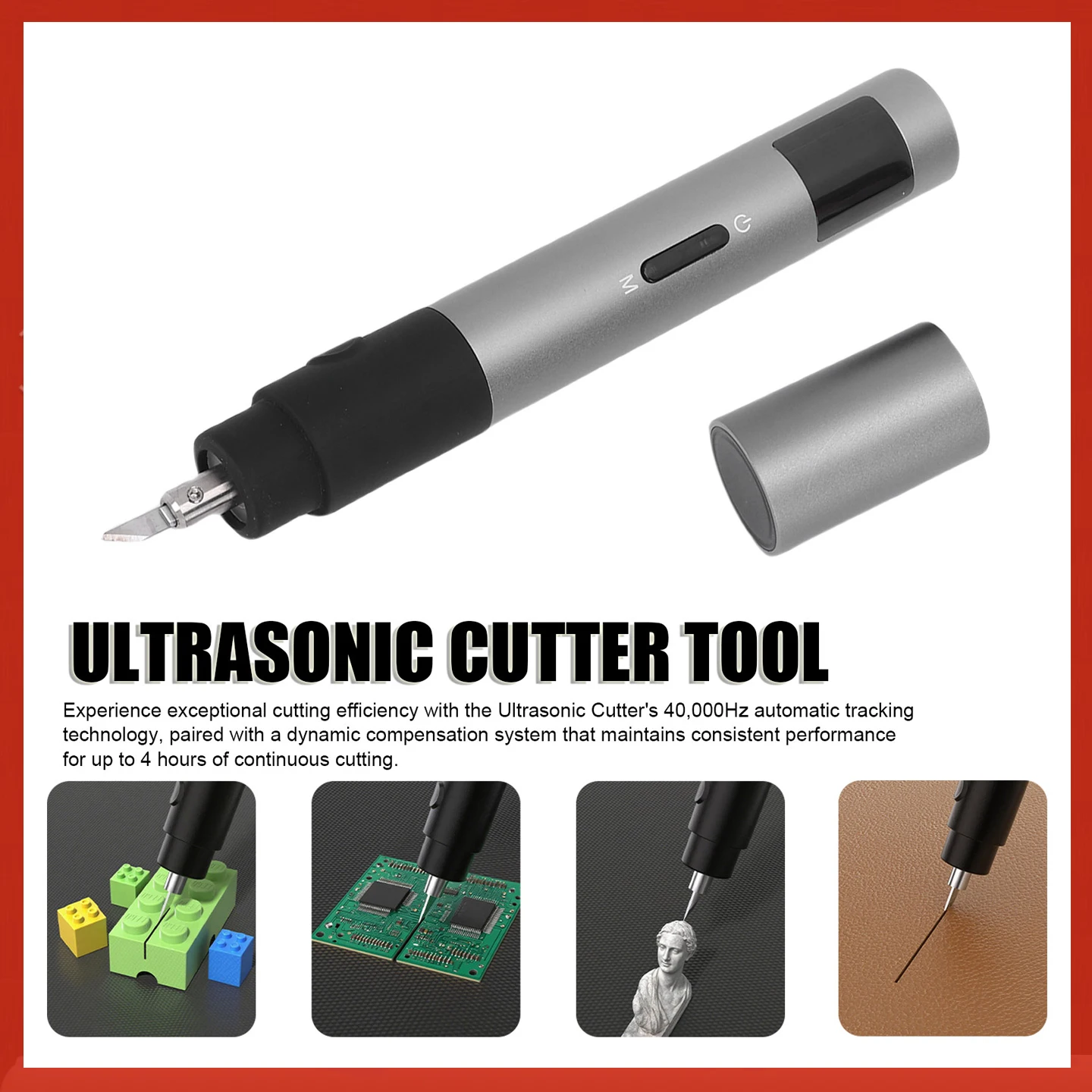 Ультразвуковой резак с частотой резки 40 кГц, 3 скорости, регулируемый с наконечником лезвия из титанового сплава для 3D-печати из плексигласа и кожи
Ультразвуковой резак с частотой резки 40 кГц, 3 скорости, регулируемый с наконечником лезвия из титанового сплава для 3D-печати из плексигласа и кожи