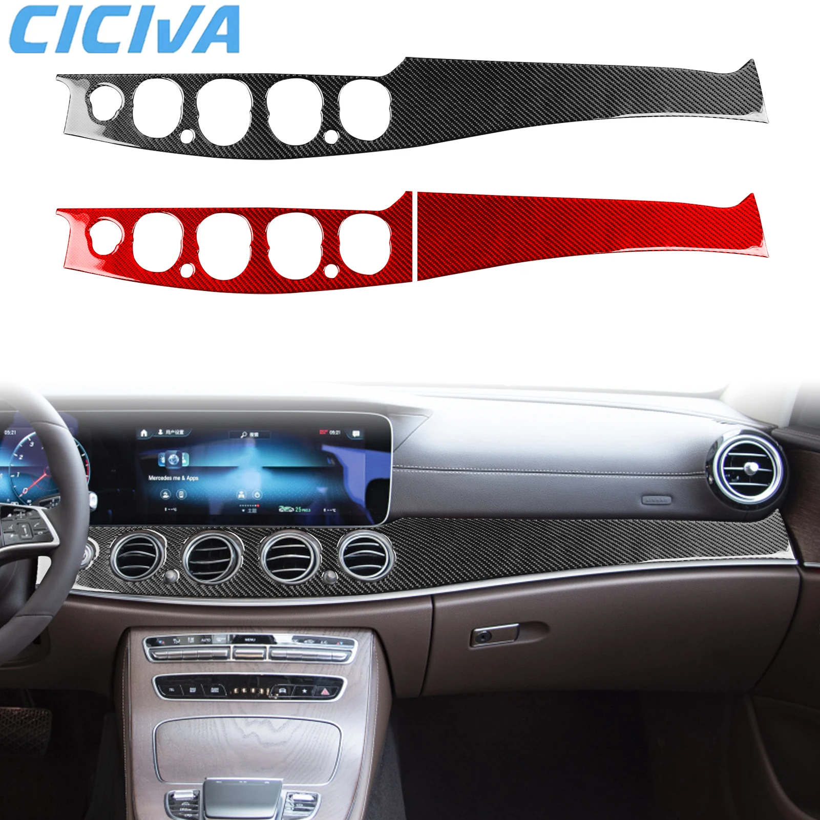 For Mercedes Benz E Class W213 2016-2022 Carbon Fiber Dashboard Center Console Air Outlet Cover Sticker Interior Car Accessories
For Mercedes Benz E Class W213 2016-2022 Carbon Fiber Dashboard Center Console Air Outlet Cover Sticker Interior Car Accessories