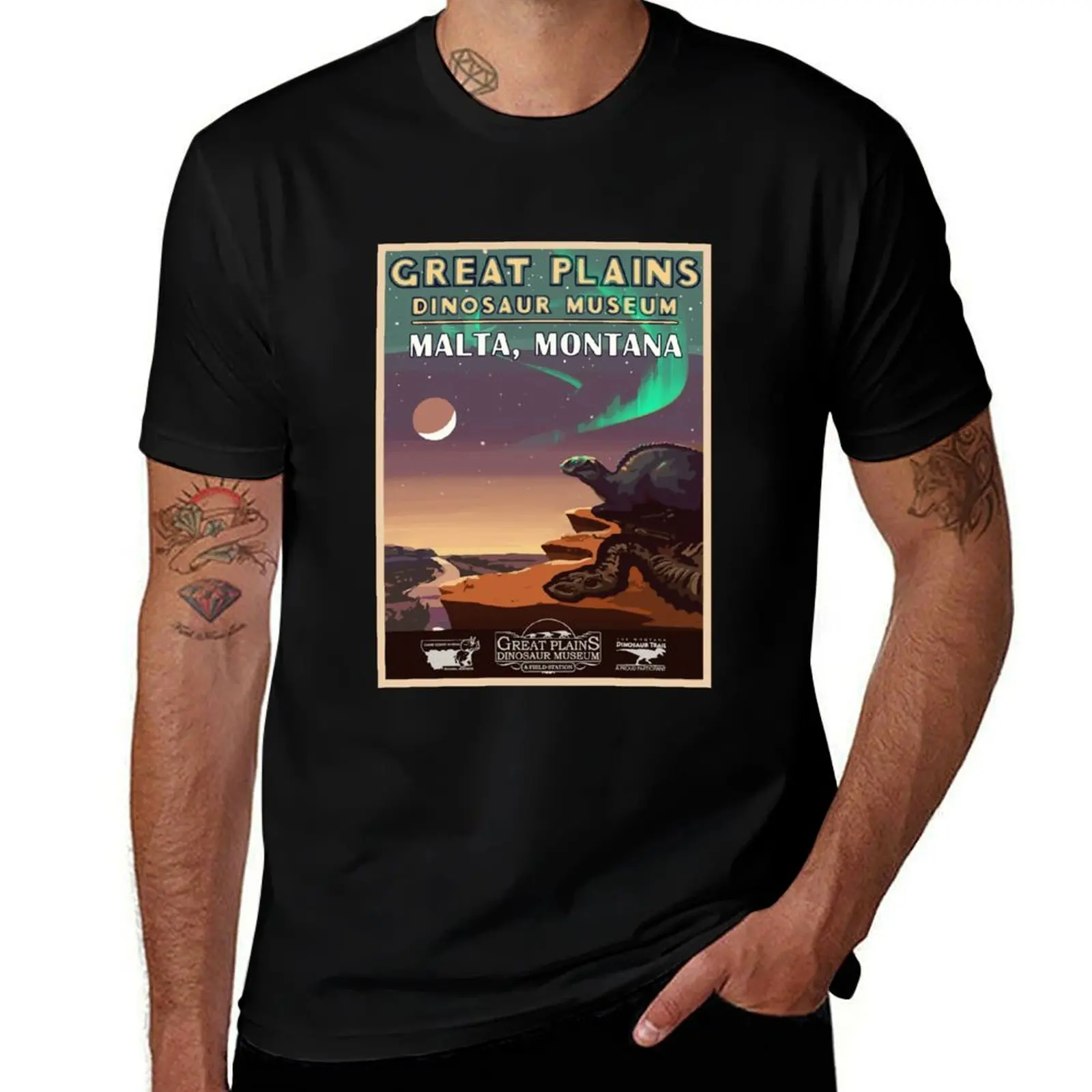 Great Plains Dinosaur Museum T-Shirt Casual Everyday Short Sleeve T-Shirt
Great Plains Dinosaur Museum T-Shirt Casual Everyday Short Sleeve T-Shirt