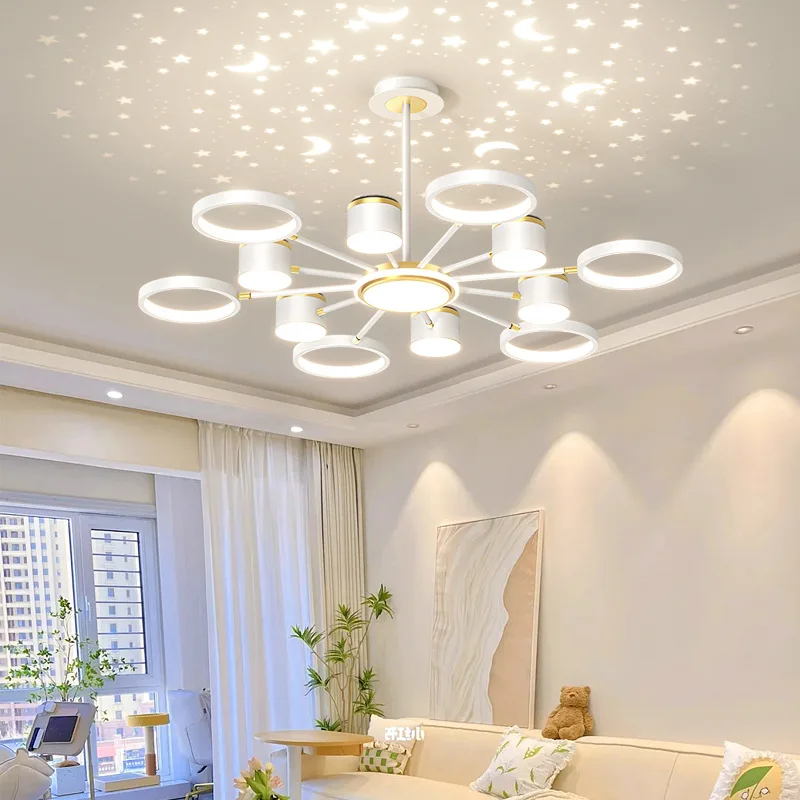 Modern LED Hanging Chandelier for Living Dining Room Bedroom Restaurant Romantic Starry Pendant Lamp Home Decor Lighting Fixture
Modern LED Hanging Chandelier for Living Dining Room Bedroom Restaurant Romantic Starry Pendant Lamp Home Decor Lighting Fixture