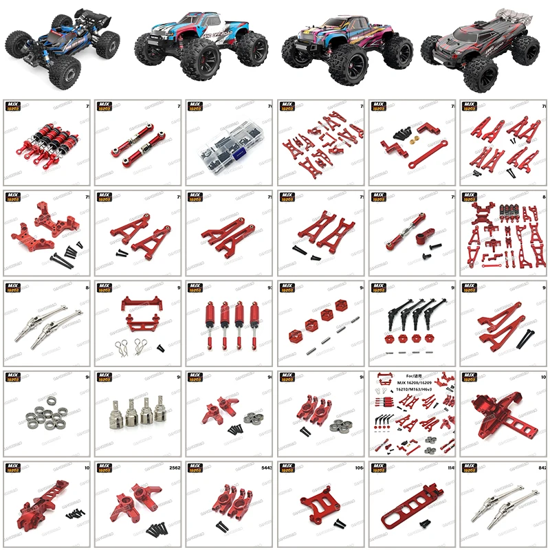 MJX Hyper GO 1/16 16207 16208 16209 16210 RC Car Metal Vulnerable Parts Set Gear Differential Steering Cup Swing Arm Drive Shaft
MJX Hyper GO 1/16 16207 16208 16209 16210 RC Car Metal Vulnerable Parts Set Gear Differential Steering Cup Swing Arm Drive Shaft
