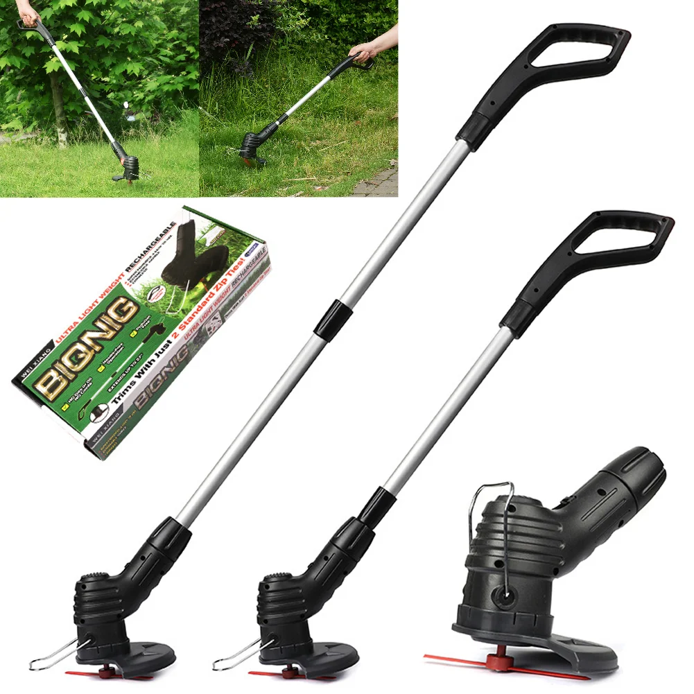 Portable Electric Cordless Grass Trimmer Adjustable Length Grass Cutter Machine Wireless Lawn Mower USB Charging for Garden/Lawn
Portable Electric Cordless Grass Trimmer Adjustable Length Grass Cutter Machine Wireless Lawn Mower USB Charging for Garden/Lawn