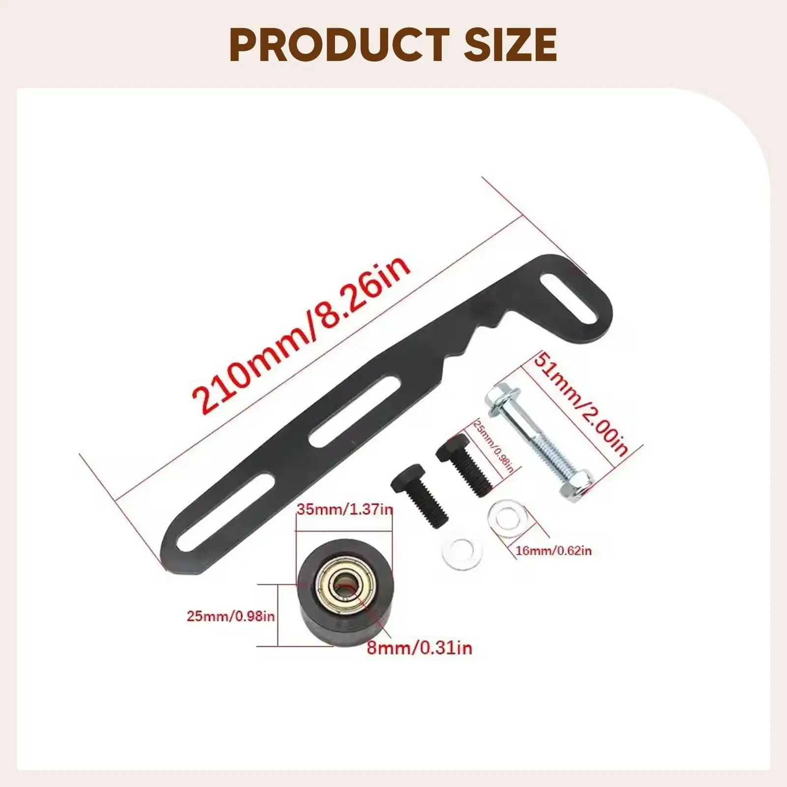 Mini Bike Chain Tensioner Adjuster Simple Installation Spare Part
Mini Bike Chain Tensioner Adjuster Simple Installation Spare Part