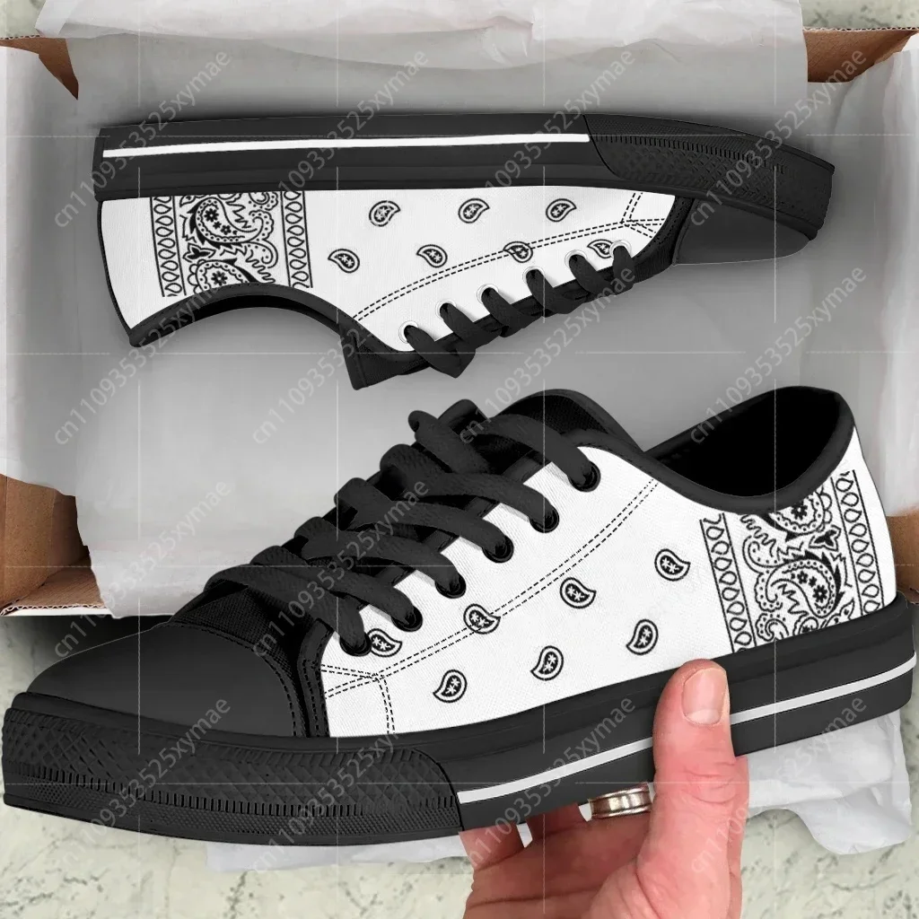 Кроссовки унисекс из канваса с принтом пейсли, черно-белые, красные, синие, низкие и высокие, высокого качества, для мужчин, женщин и подростков, парные, на заказ
Кроссовки унисекс из канваса с принтом пейсли, черно-белые, красные, синие, низкие и высокие, высокого качества, для мужчин, женщин и подростков, парные, на заказ