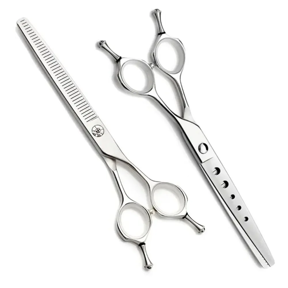 Professional Pet Grooming Scissors, J2 Japanese Steel Straight & Thinning & Pet Shears/Scissors for Dog Cat and More Pets
Professional Pet Grooming Scissors, J2 Japanese Steel Straight & Thinning & Pet Shears/Scissors for Dog Cat and More Pets