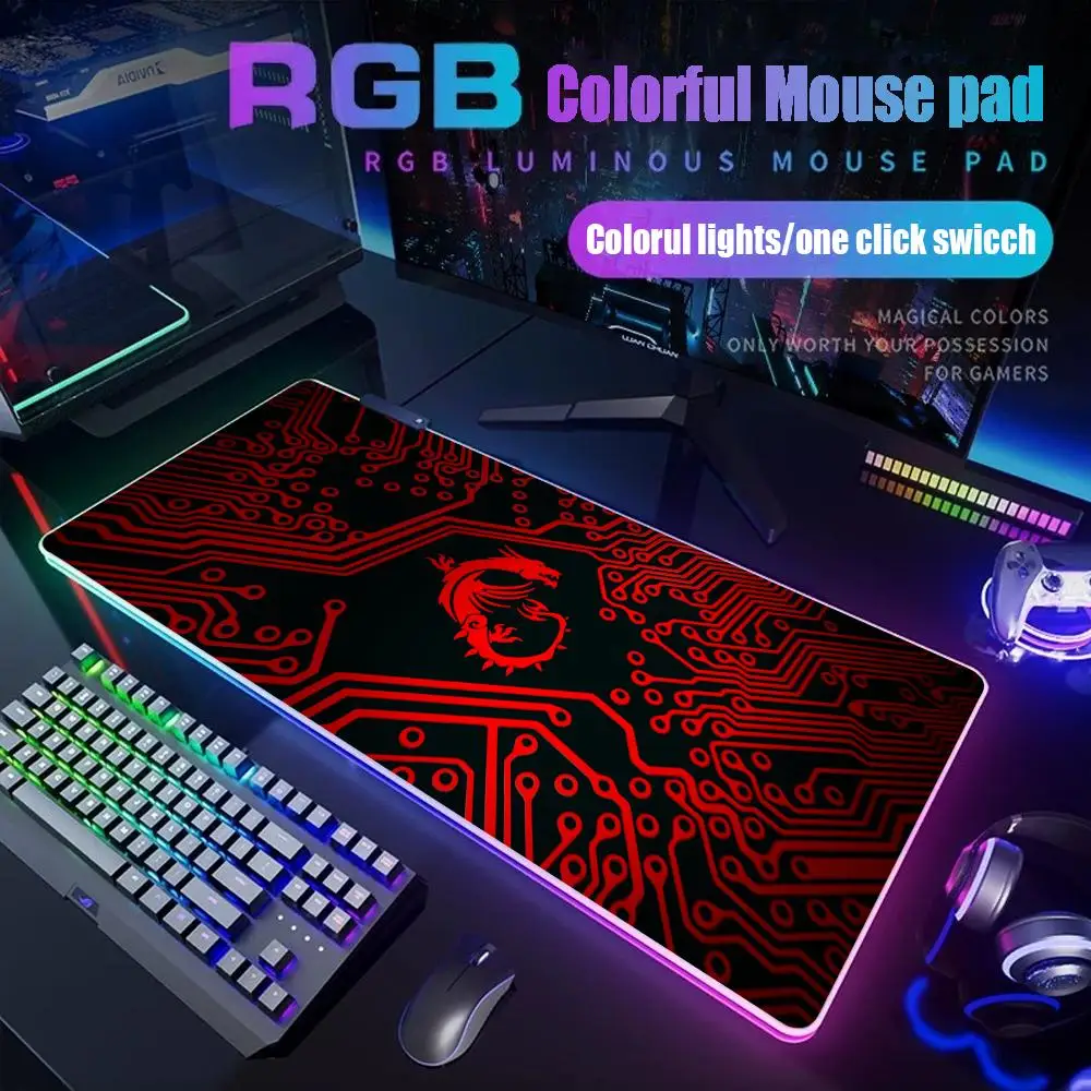 M-MSI Logo Mouse Pad Gamer Rgb Desk Mat Back Light Led Mousepad Setup Gaming Accessories Deskmat Big Mousepepad Backlight
M-MSI Logo Mouse Pad Gamer Rgb Desk Mat Back Light Led Mousepad Setup Gaming Accessories Deskmat Big Mousepepad Backlight