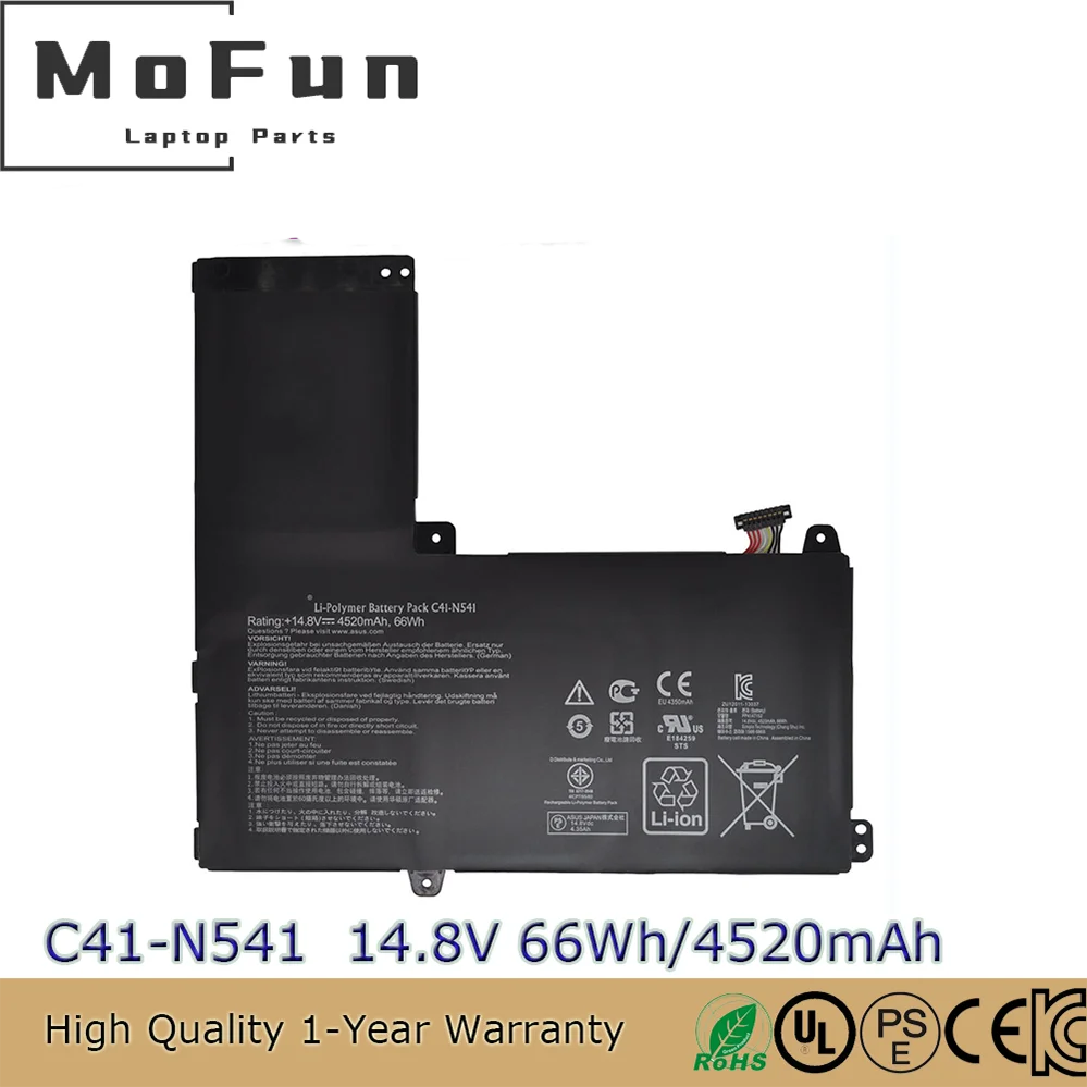 Brand New Original C41-N541 14.8V 66Wh Laptop Battery for Asus ROG Q501L Q501LA Q501LA-BBI5T03 N54PNC3 Series
Brand New Original C41-N541 14.8V 66Wh Laptop Battery for Asus ROG Q501L Q501LA Q501LA-BBI5T03 N54PNC3 Series