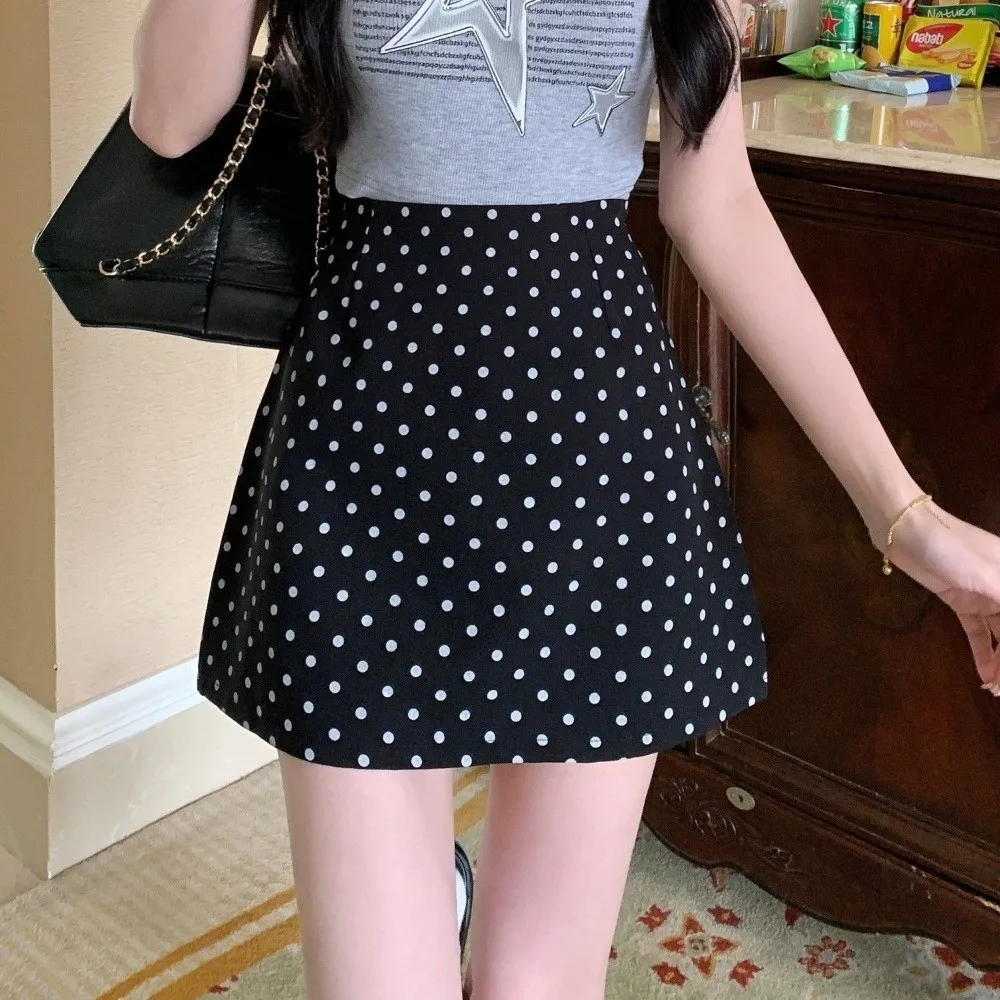 Fashion XS/S/M/L/XL Half Body Skirt High Waist Slimming A-Line Short Skirt Polka Dot Black White Bodycon Mini Skirt Summer
Fashion XS/S/M/L/XL Half Body Skirt High Waist Slimming A-Line Short Skirt Polka Dot Black White Bodycon Mini Skirt Summer