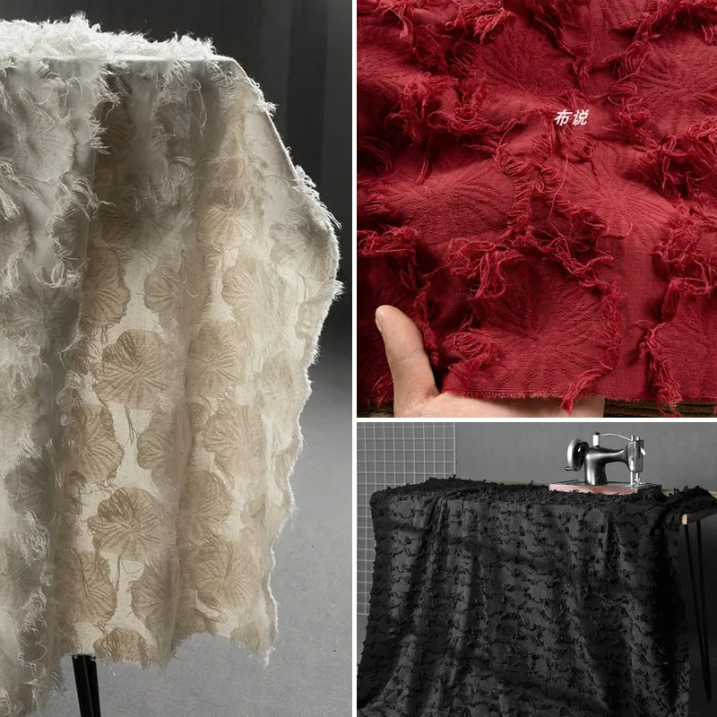 Жаккардовая ткань, креативная сумка для одежды с кисточками, дизайнерская винтажная хлопково-льняная ткань, ткань для шитья одежды по метрам
Жаккардовая ткань, креативная сумка для одежды с кисточками, дизайнерская винтажная хлопково-льняная ткань, ткань для шитья одежды по метрам