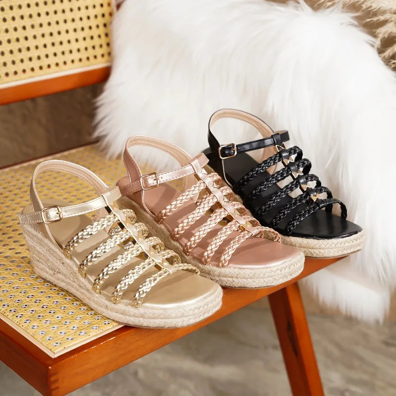New Womens Shoes Fashion Retro Platform Roman Sandals for Woman Comfortable Vacation Casual Shoes Designer Shoes Sandalias Mujer
New Womens Shoes Fashion Retro Platform Roman Sandals for Woman Comfortable Vacation Casual Shoes Designer Shoes Sandalias Mujer