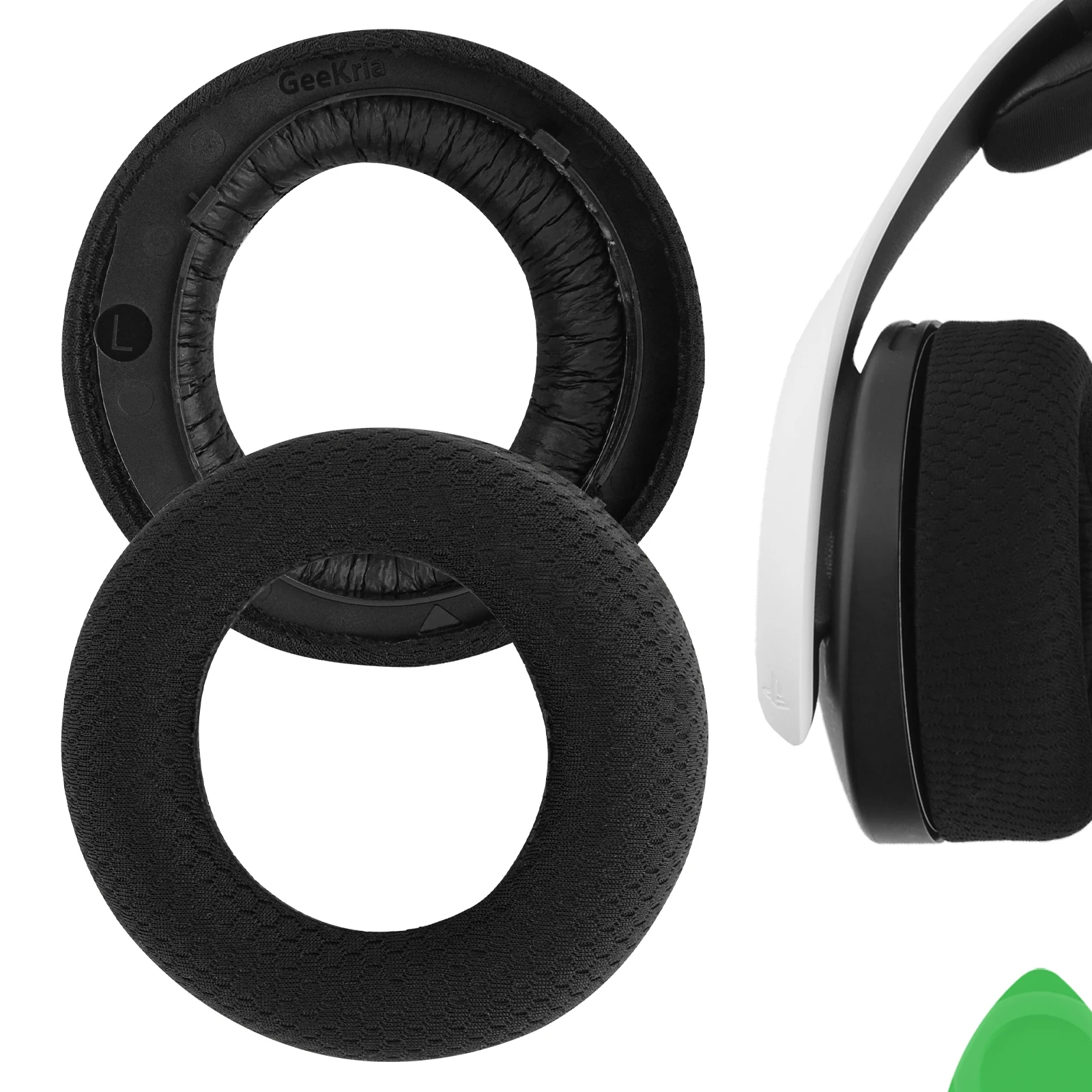 Geekria комфортные сетчатые тканевые Сменные амбушюры для Sony PlayStation 5 PULSE 3D PS5 беспроводные наушники амбушюры
Geekria комфортные сетчатые тканевые Сменные амбушюры для Sony PlayStation 5 PULSE 3D PS5 беспроводные наушники амбушюры