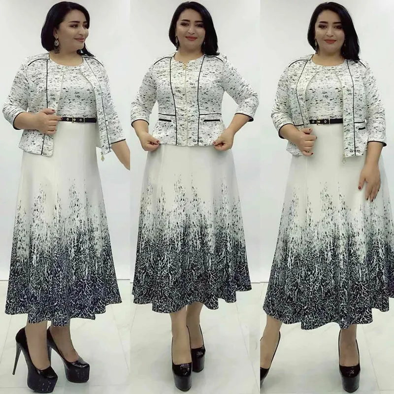 African Dresses For Women 2025 Abaya Office Lady Plus Size Print Jacket Coat and Sleeveless Dress Suits African Clothes Femme
African Dresses For Women 2025 Abaya Office Lady Plus Size Print Jacket Coat and Sleeveless Dress Suits African Clothes Femme