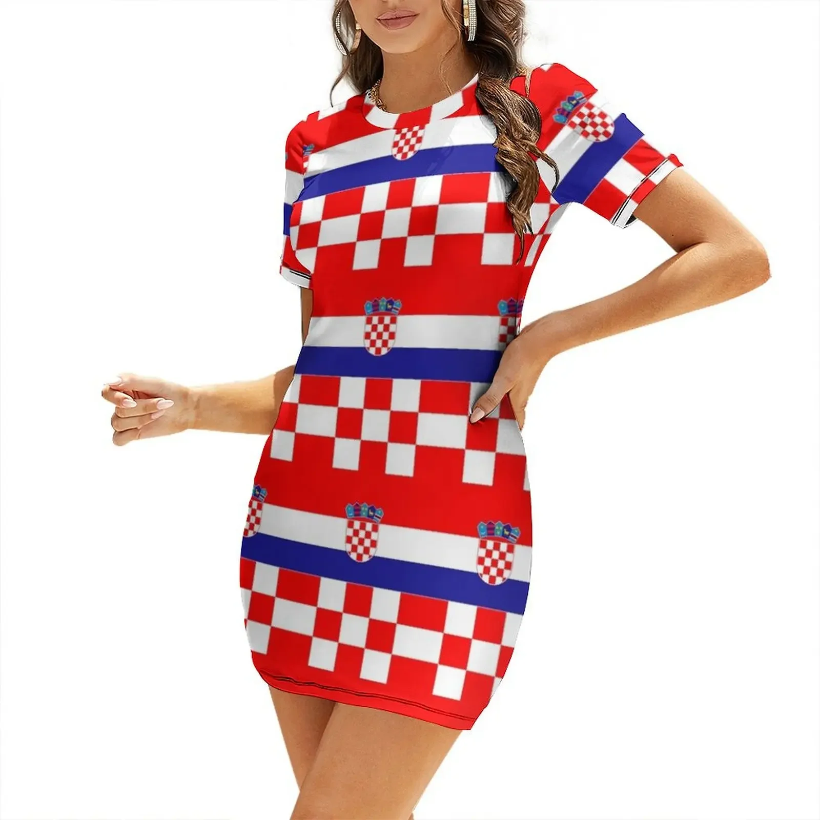 CROATIA 3 Short-Sleeved Dress Woman clothing dress summer women's elegant loose dresses Dress women
CROATIA 3 Short-Sleeved Dress Woman clothing dress summer women's elegant loose dresses Dress women