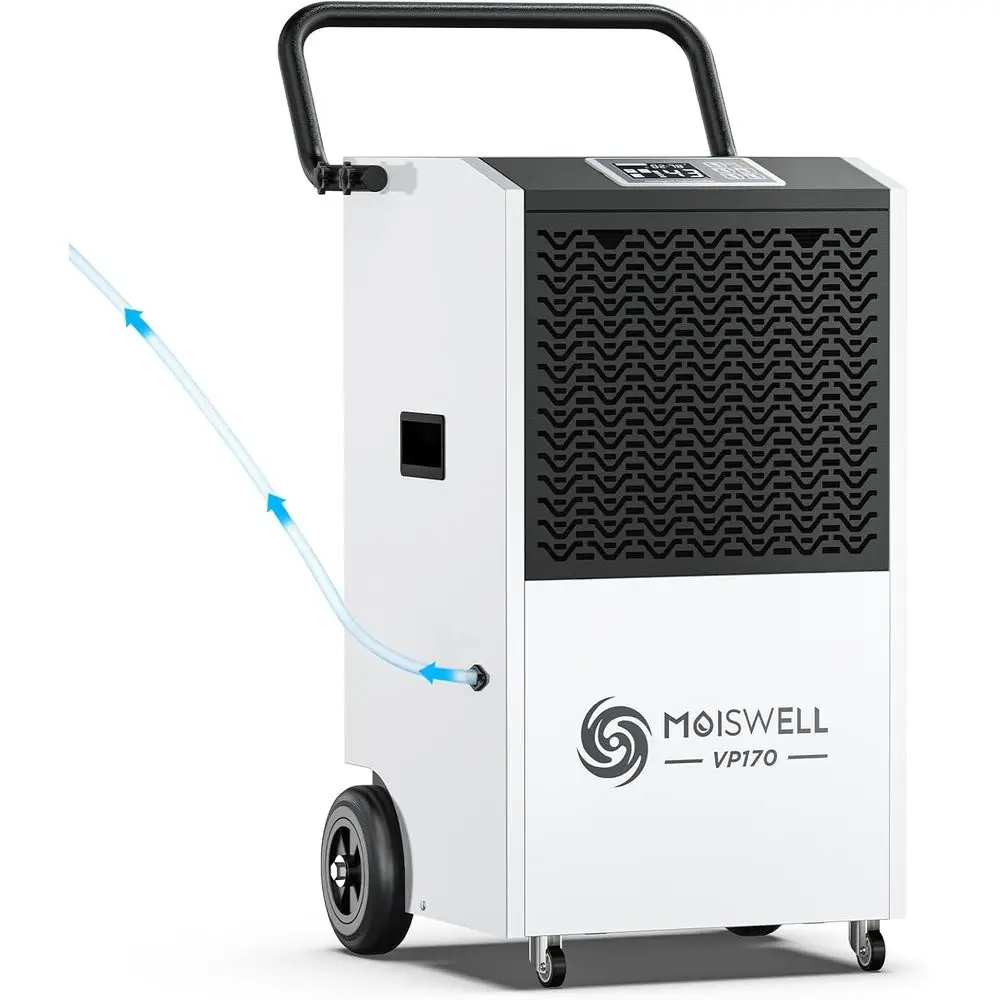 170 Pints Commercial uiier with Pump, 7,500 Sq.t Coverage, Portable with Wheels or Water Damage Restoration, Basement, Garage
170 Pints Commercial uiier with Pump, 7,500 Sq.t Coverage, Portable with Wheels or Water Damage Restoration, Basement, Garage