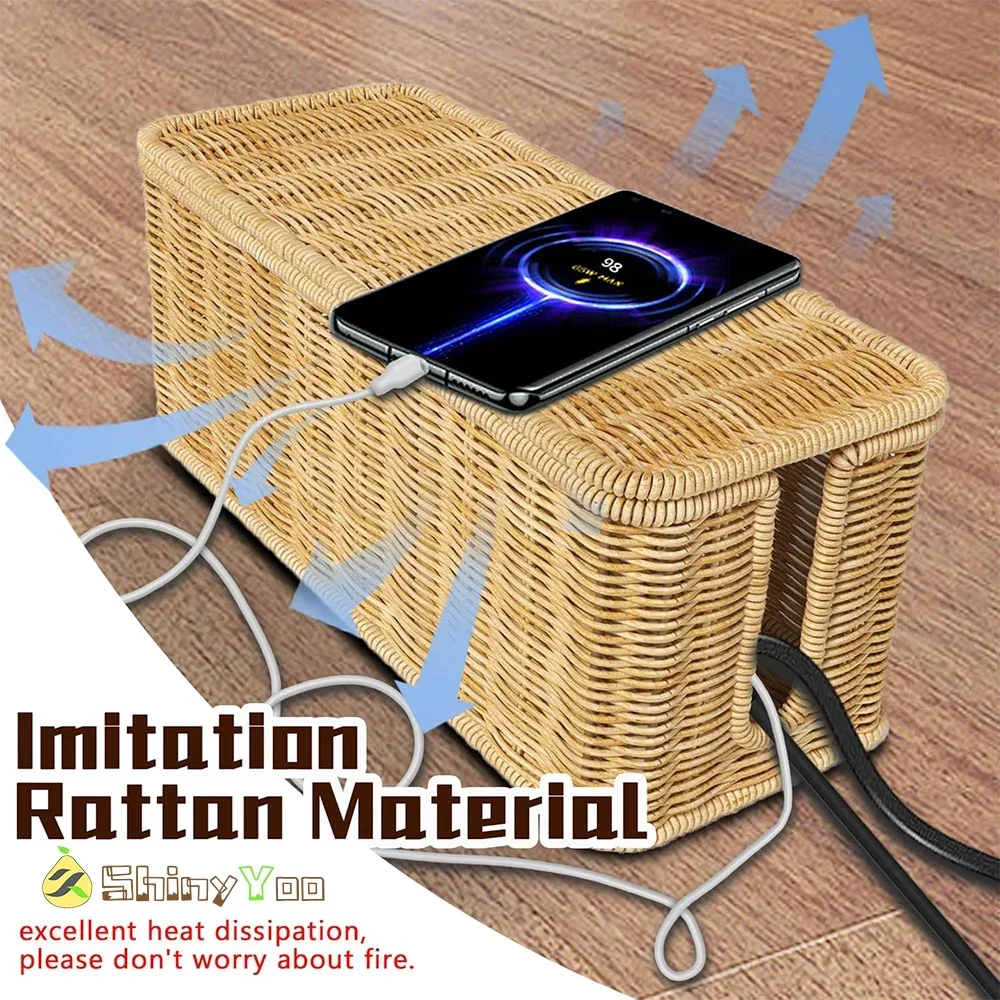 Cable Tidy Organizer Storage Box Cable Management Basket to Hide Power Strips Electrical, Cord Management Cover for Loose Wires
Cable Tidy Organizer Storage Box Cable Management Basket to Hide Power Strips Electrical, Cord Management Cover for Loose Wires