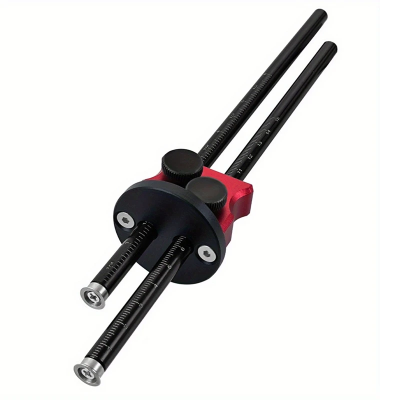 Double Head Wheel Marking Gauge Parallel Line Drawing Tool Woodworking Marking Scriber Ruler W/Graduated Inch&Mm Scale
Double Head Wheel Marking Gauge Parallel Line Drawing Tool Woodworking Marking Scriber Ruler W/Graduated Inch&Mm Scale