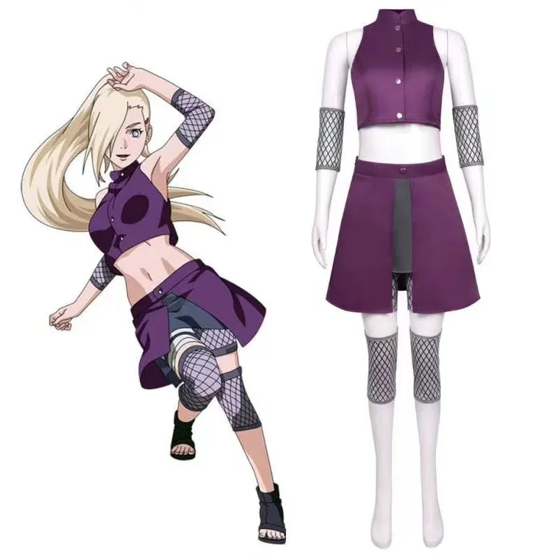 Konoha Ninja Village Ino костюмы для косплея для женщин платье на Хэллоуин ролевой наряд с париком
Konoha Ninja Village Ino костюмы для косплея для женщин платье на Хэллоуин ролевой наряд с париком