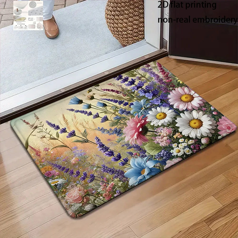 2D Flat-1pc Vintage Floral Door Mat , Suitable for bedroom bathroom, entrance door mat.
2D Flat-1pc Vintage Floral Door Mat , Suitable for bedroom bathroom, entrance door mat.