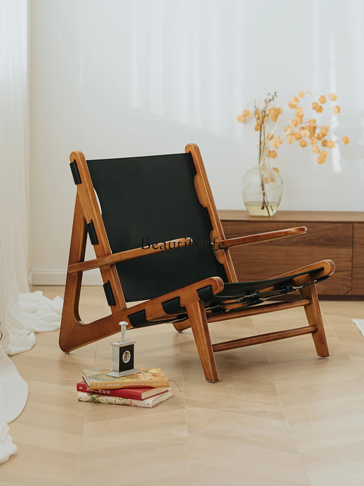 Ancient Style Master Saddle Leather Hunting Chair Vintage Ash Black Nordic Living Room Leisure Chair
Ancient Style Master Saddle Leather Hunting Chair Vintage Ash Black Nordic Living Room Leisure Chair