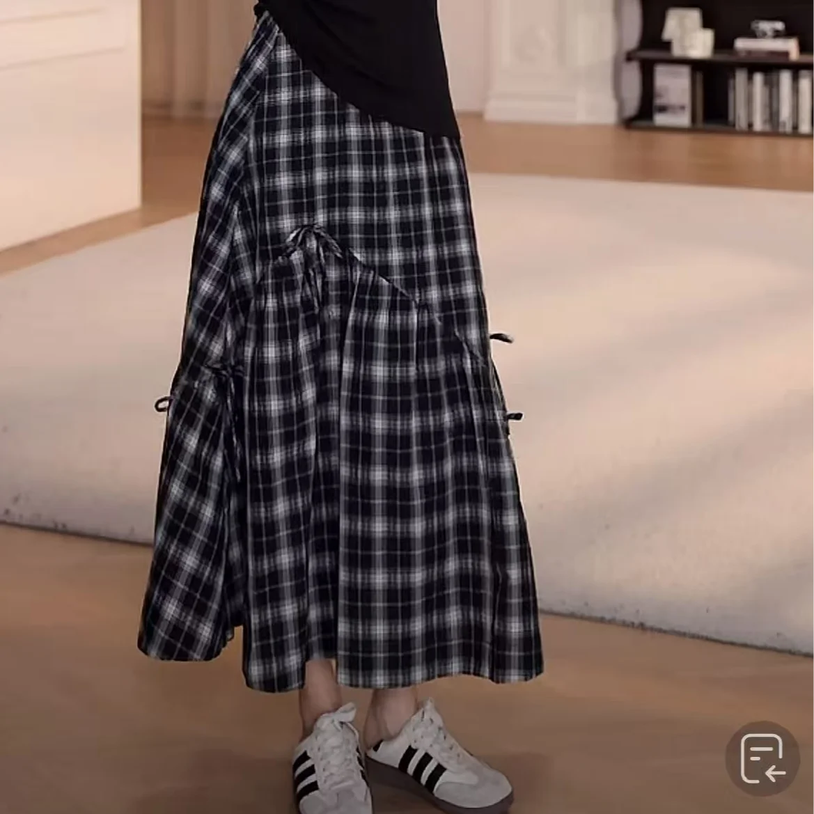 YYStudio Spring/Summer Plaid High Waist Long Skirt Slimming Visual Effect Commute Style Casual Cotton Wool Blend A-Line Skirt
YYStudio Spring/Summer Plaid High Waist Long Skirt Slimming Visual Effect Commute Style Casual Cotton Wool Blend A-Line Skirt
