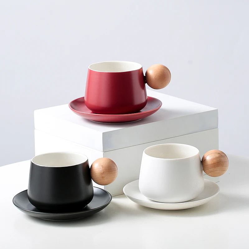 Vintage Round Wood Handle Coffee Cup Dish Ceramic Mug Afternoon Tea Latte Home Drinking Utensil Ceramic Coffee Mug 320ml
Vintage Round Wood Handle Coffee Cup Dish Ceramic Mug Afternoon Tea Latte Home Drinking Utensil Ceramic Coffee Mug 320ml