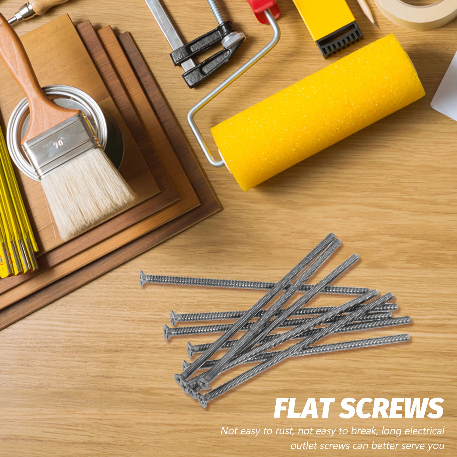 10Pcs Long Outlet Screws Stainless Steel Wall Plate Fixing Screws for Electrical Box Mounting Extended Length Flat Screws,
10Pcs Long Outlet Screws Stainless Steel Wall Plate Fixing Screws for Electrical Box Mounting Extended Length Flat Screws,