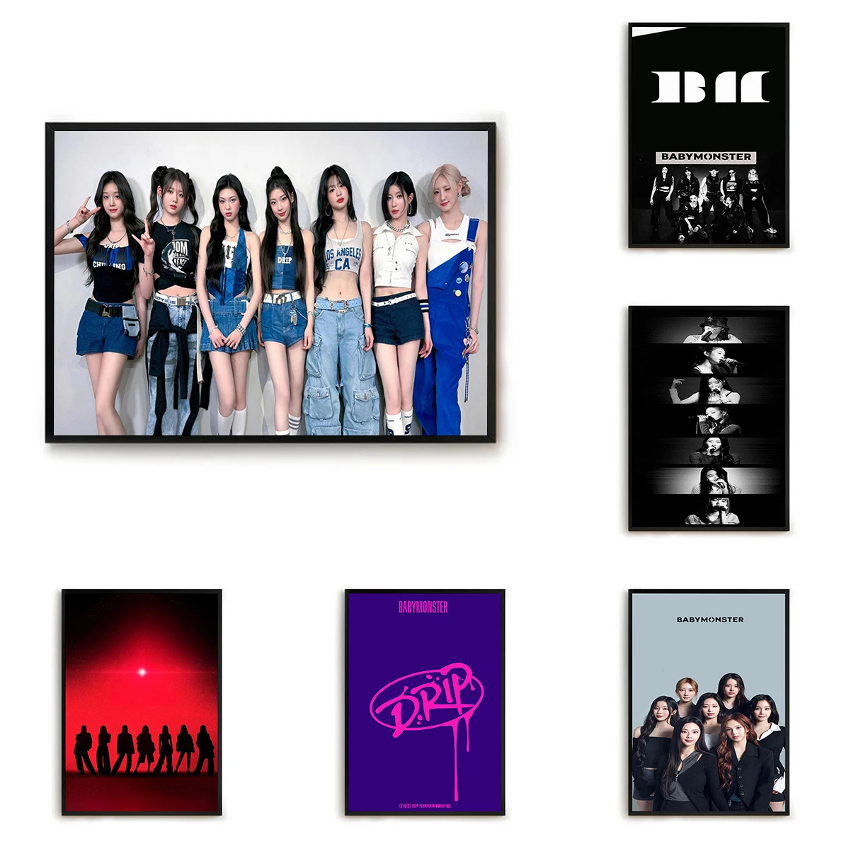 Pop Band B-Babymonster Poster Posters for Room Decor Man Decorative Picture Home Decoration Ornaments Frames Wall Pictures
Pop Band B-Babymonster Poster Posters for Room Decor Man Decorative Picture Home Decoration Ornaments Frames Wall Pictures