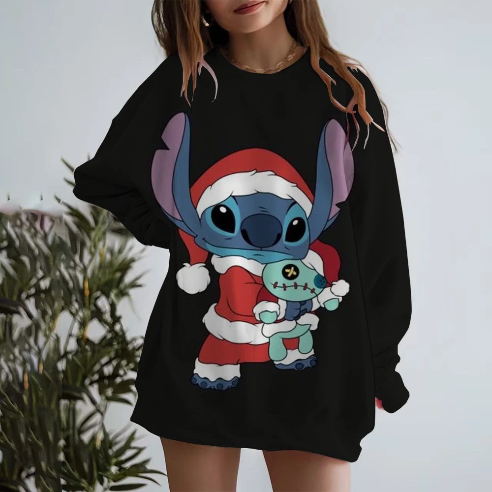Disney Stitch print Pullovers Women Autumn And Winter Round Neck Sweatshirt Loose Hoodless Pullovers
Disney Stitch print Pullovers Women Autumn And Winter Round Neck Sweatshirt Loose Hoodless Pullovers 