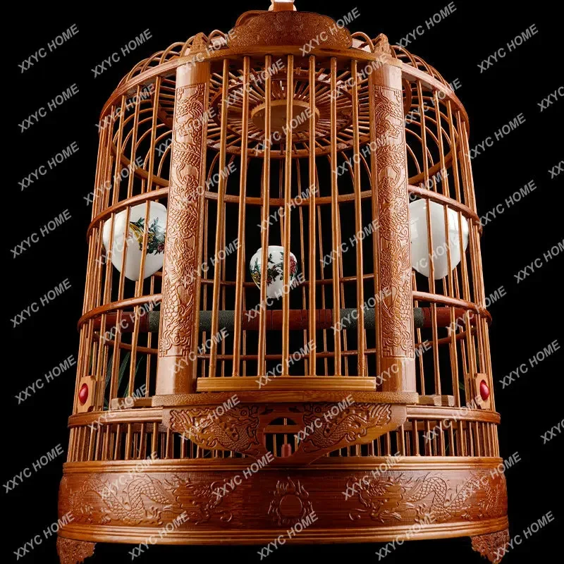 Carved Thrush Bird Cage Bamboo Boutique High-End Hand-Carved Luxury High-End Starling Bamboo Bird Cage
Carved Thrush Bird Cage Bamboo Boutique High-End Hand-Carved Luxury High-End Starling Bamboo Bird Cage